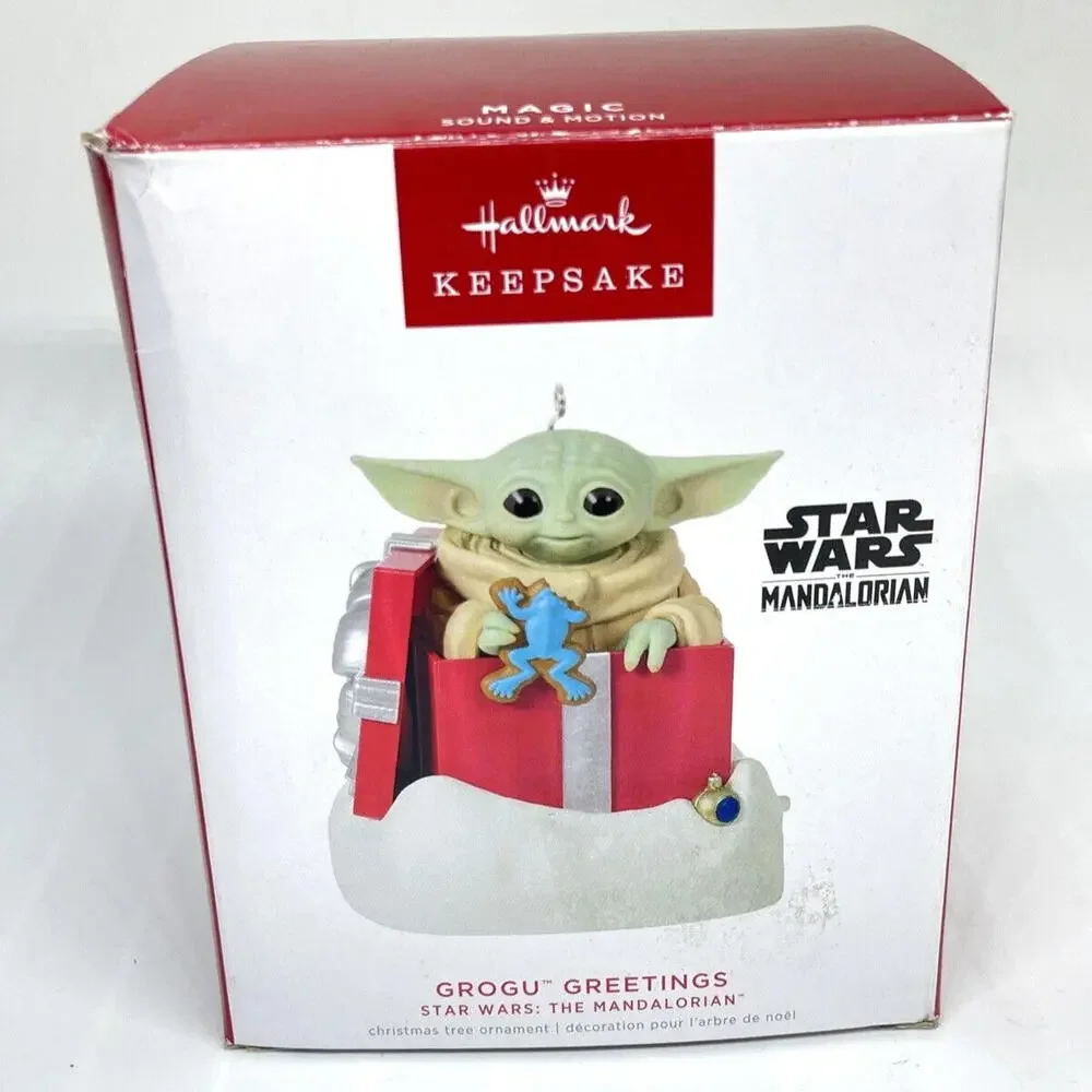 Hallmark Star‎ Wars Grogu Greetings Christmas Ornament Sound Motion 2022